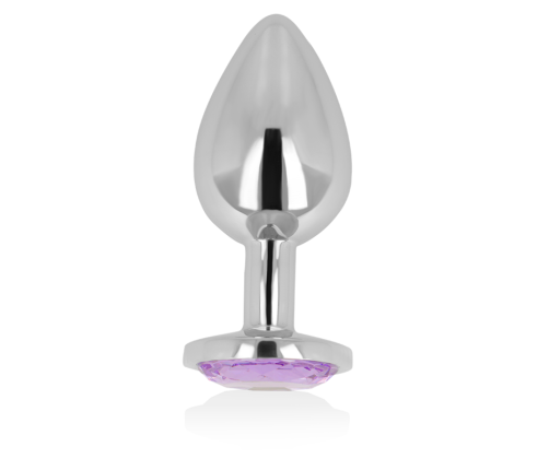 OHMAMA - ANAL PLUG WITH VIOLET CRYSTAL 8 CM