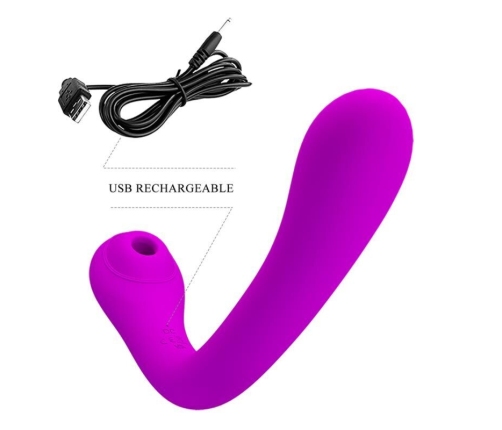 PRETTY LOVE - ALEX LILAC VIBRATOR AND CLITORAL SUCKER