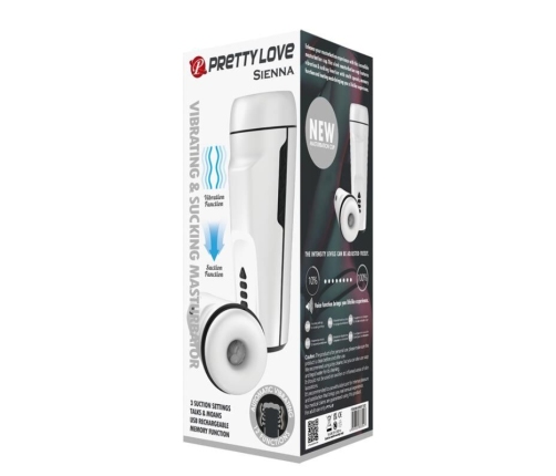 PRETTY LOVE - SIENNA VIBRATING MALE MASTURBATOR WITH VOICE AND SUCTION