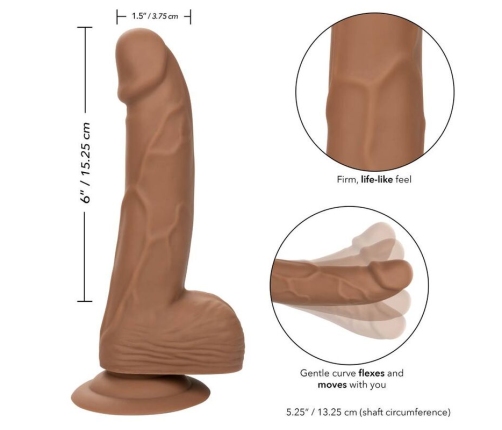 CALEXOTICS - SILICONE STUDS 15.24 CM BROWN