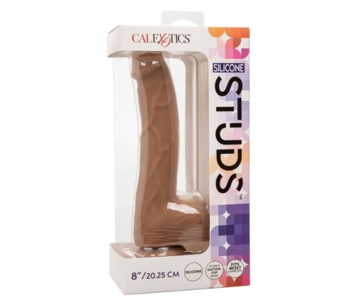 CALEXOTICS - SILICONE STUDS 20.32 CM BROWN