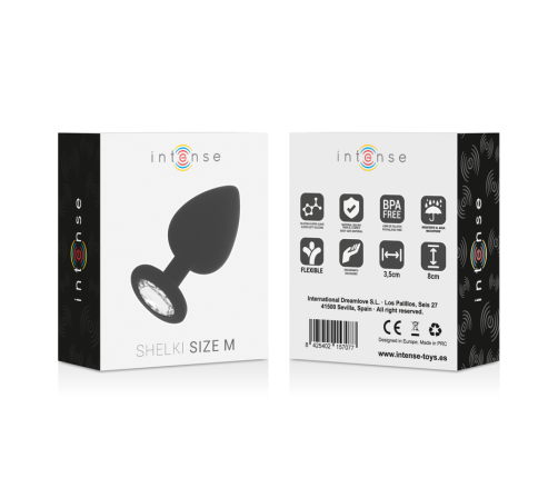 INTENSE - SHELKI M ANAL PLUG BLACK