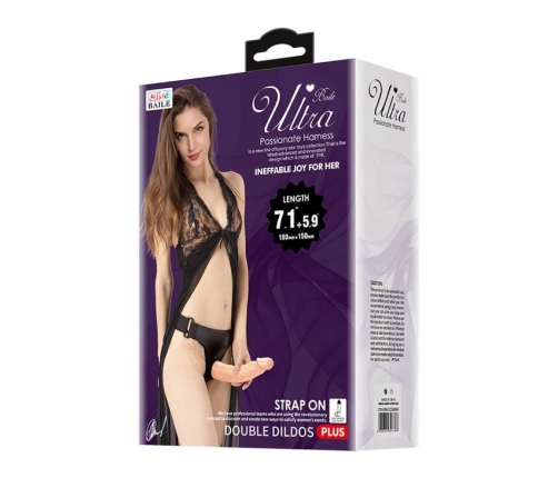 BAILE - ULTRA PASSIONATE DOUBLE DILDOS WITH HARNESS