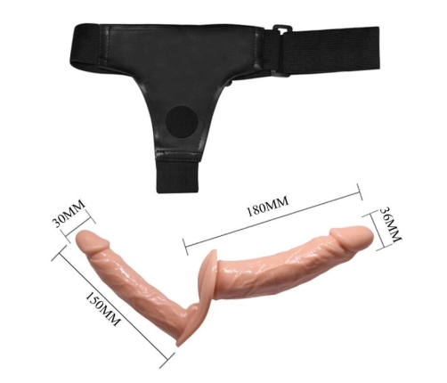 BAILE - ULTRA PASSIONATE DOUBLE DILDOS WITH HARNESS