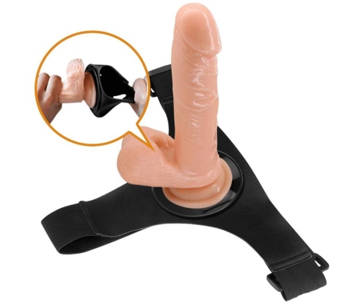 PRETTY LOVE - HARNESS BRIEFS UNIVERSAL HARNESS WITH DILDO TOM 20 CM NATURAL