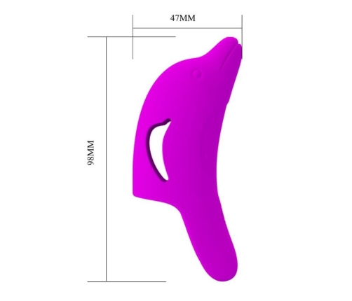 PRETTY LOVE - DELPHINI PODEROSO ESTIMULADOR DE DEDO MORADO