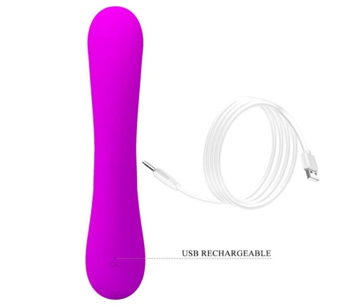 PRETTY LOVE - SINCERE SILICONE CLITORAL VIBRATOR AND SUCKER PURPLE