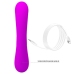 PRETTY LOVE - SINCERE SILICONE CLITORAL VIBRATOR AND SUCKER PURPLE