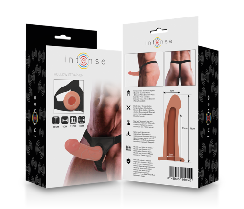 INTENSE - HOLLOW HARNESS WITH DILDO 16 X 3 CM