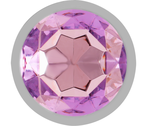 INTENSE - ALUMINUM METAL ANAL PLUG WITH VIOLET CRYSTAL SIZE M