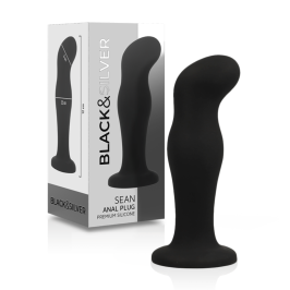 BLACK&SILVER - SEAN PLUG ANAL PREMIUM SILICONE BLACK BLACK&SILVER - SEAN PLUG ANAL PREMIUM SILICONE BLACK