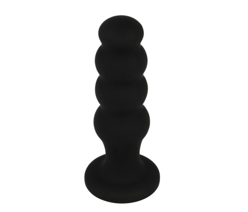 BLACK&SILVER - SCOTT PREMIUM SILICONE ANAL PLUG BLACK