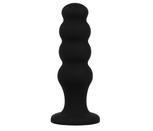 BLACK&SILVER - SCOTT PREMIUM SILICONE ANAL PLUG BLACK