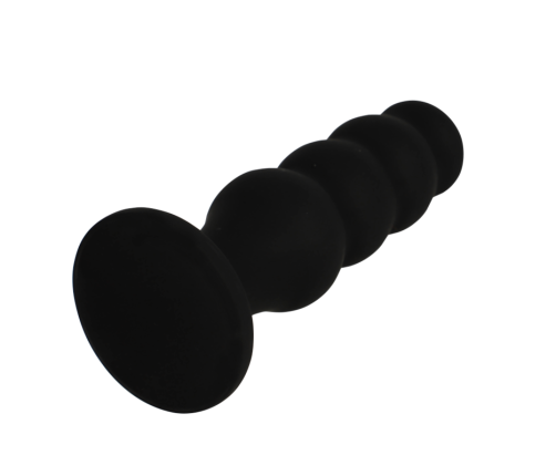 BLACK&SILVER - SCOTT PREMIUM SILICONE ANAL PLUG BLACK
