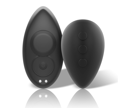 BLACK&SILVER - PRESTON RECHARGEABLE SILICONE VIBRATOR PANTIE BLACK