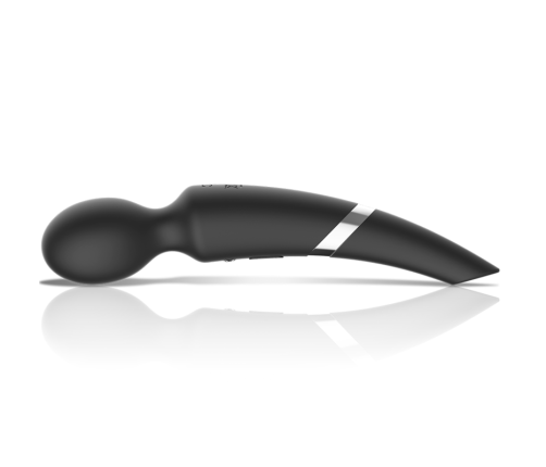 BLACK&SILVER - BECK WAND AND SUCTION CUP 2 IN 1 SILICONE