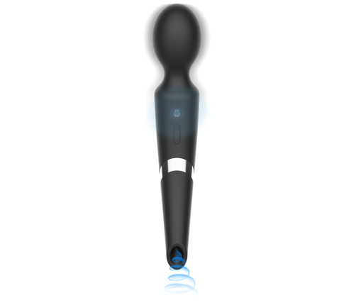 BLACK&SILVER - BECK WAND AND SUCTION CUP 2 IN 1 SILICONE