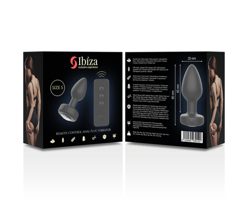 IBIZA - REMOTE CONTROL ANAL PLUG SIZE S
