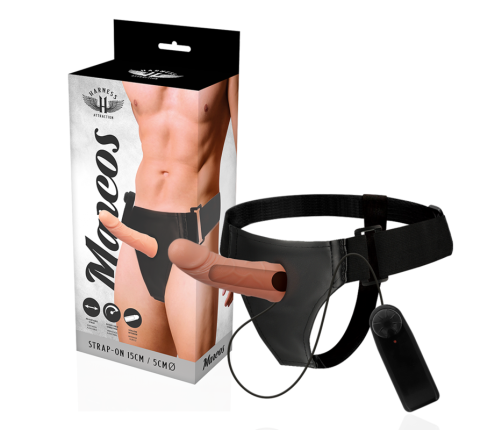 HARNESS ATTRACTION - RNES HOLLOW FRAMES WITH VIBRATOR 15 CM -O- 5 CM