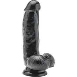 GET REAL - DILDO 12 CM WITH BALLS BLACK GET REAL - DILDO 12 CM WITH BALLS BLACK
