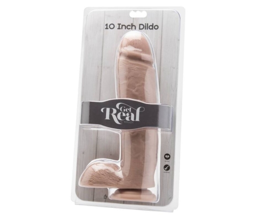 GET REAL - DILDO 25,5 CM WITH BALLS SKIN