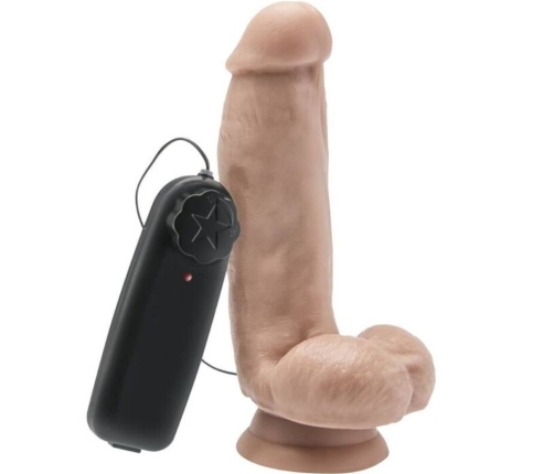 GET REAL - DILDO 12 CM WITH BALLS VIBRATOR SKIN