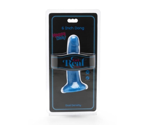 GET REAL - HAPPY DICKS DONG 12 CM BLUE
