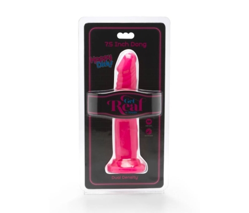 GET REAL - HAPPY DICKS DONG 19 CM PINK