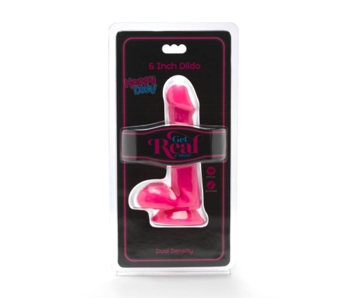 GET REAL - HAPPY DICKS DILDO 12 CM BALLS PINK