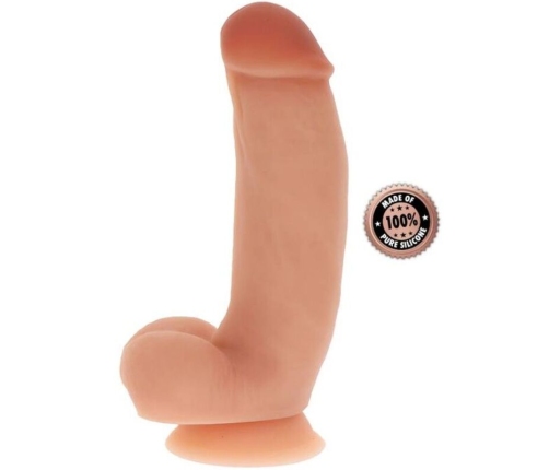 GET REAL - SILICONE DILDO 18 CM W BALLS SKIN