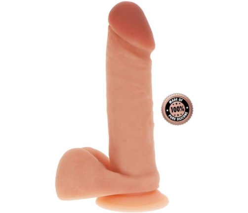 GET REAL - SILICONE DILDO 20,5 CM W BALLS SKIN