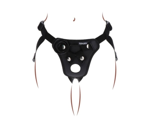 GET REAL - STRAP-ON PLEASURE HARNESS BLACK