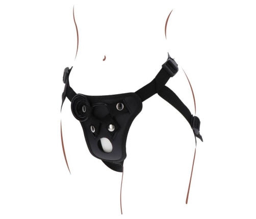 GET REAL - STRAP-ON PLEASURE HARNESS BLACK