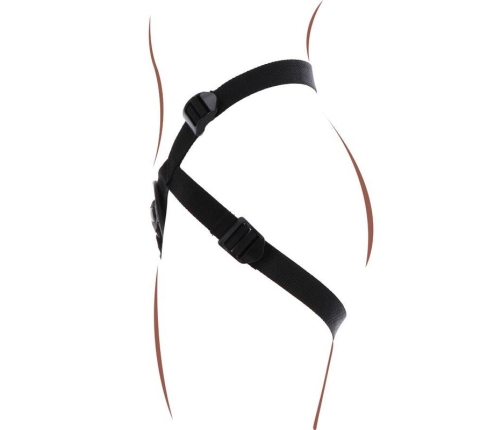 GET REAL - STRAP-ON PLEASURE HARNESS BLACK