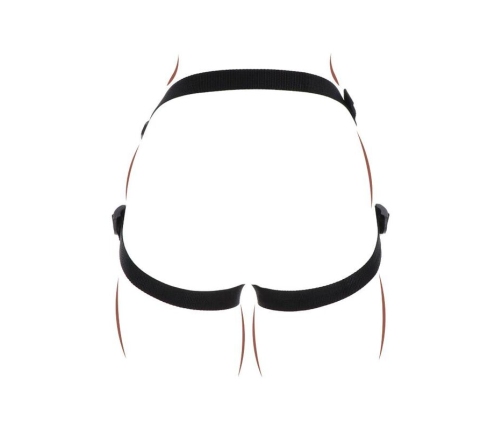 GET REAL - STRAP-ON PLEASURE HARNESS BLACK