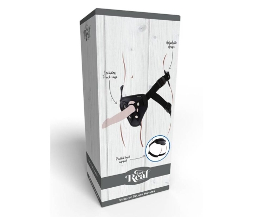 GET REAL - STRAP-ON DELUXE HARNESS BLACK