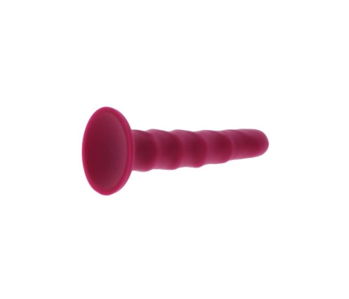GET REAL - RIBBED DONG 12 CM RED