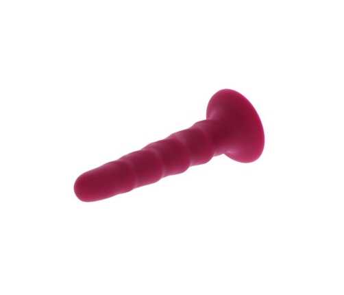GET REAL - RIBBED DONG 12 CM RED