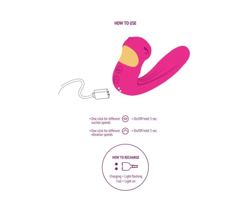 XOCOON - CELESTIAL LOVE VIBE STIMULATOR FUCHSIA