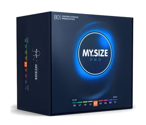 MY SIZE - PRO CONDOMS 57 MM 80 UNITS
