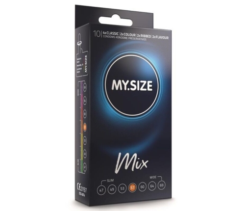 MY SIZE - MIX PRESERVATIVOS 57 MM 10 UNIDADES