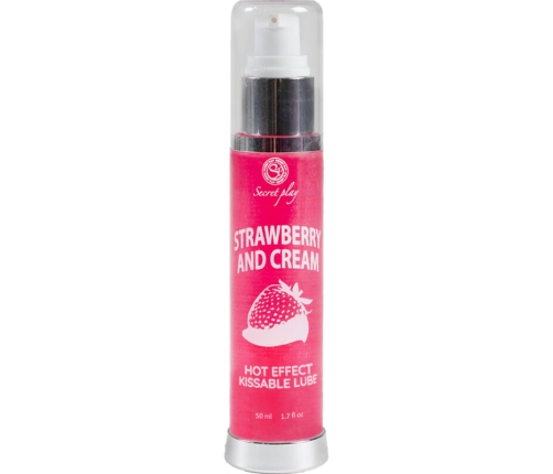 SECRETPLAY - LUBRICANT 2-1 HEAT EFFECT STRAWBERRY & CREAM 50 ML