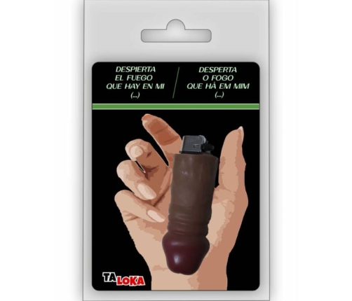 TALOKA - FANTASTIC LIGHTER IN THE SHAPE OF A MULATTO COLOR PENIS 100% RECHARGEABLE