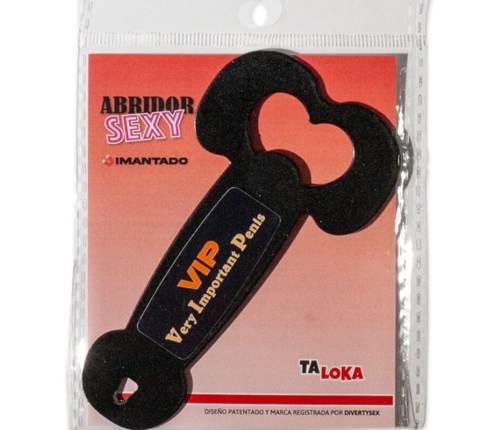 TALOKA - MAGNETIC METAL OPENER VERY IMPORTANT PENIS BLACK
