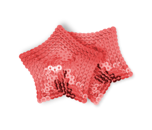 OHMAMA FETISH - RED SEQUINED STAR NIPPLES COVERS