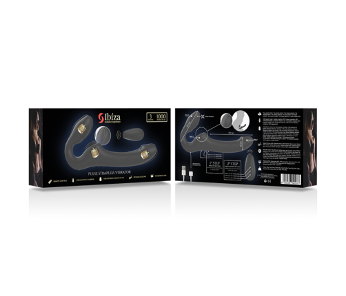 IBIZA - STRAPLESS VIBRATOR WITH REMOTE CONTROL PUSH BUTTON
