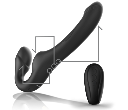 IBIZA - STRAPLESS VIBRATOR WITH REMOTE CONTROL PUSH BUTTON