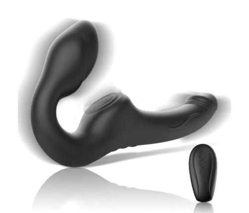IBIZA - STRAPLESS VIBRATOR WITH REMOTE CONTROL PUSH BUTTON