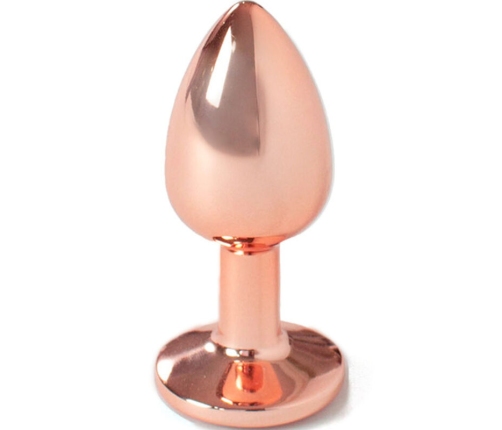 SECRETPLAY - METAL BUTT PLUG ROSE GOLD SMALL SIZE 7 CM