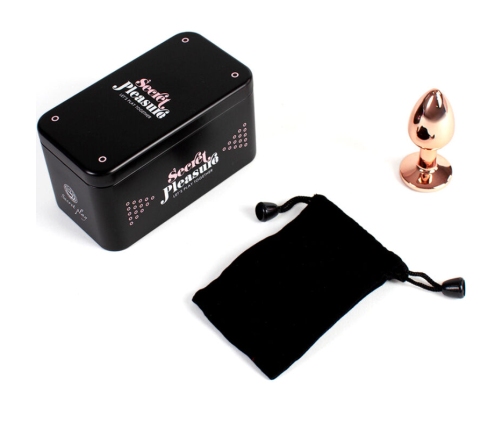 SECRETPLAY - METAL BUTT PLUG ROSE GOLD SMALL SIZE 7 CM